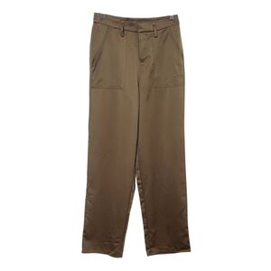 Joie Brown Satin Dress Pants NWOT Size Small Joie Satin Brown Trousers